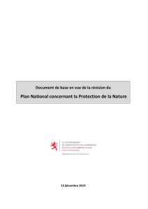 Plan National concernant la Protection de la Nature