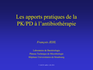 PK/PD et antibiothérapie - Infectio