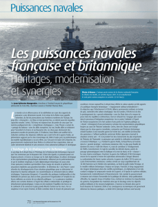 Les puissances navales française et britannique