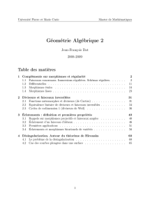 Géométrie Algébrique 2 - IMJ-PRG