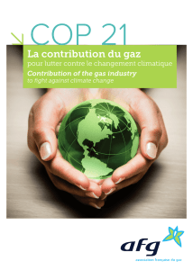 La contribution du gaz pour lutter contre le changement climatique