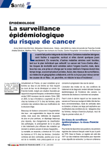 La surveillance épidémiologique du risque de cancer