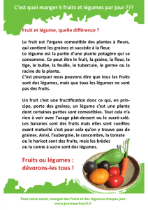 Fruits ou légumes : dévorons