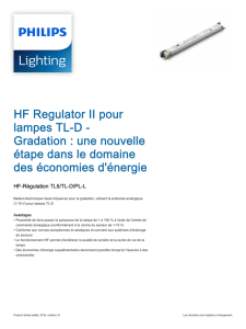 HF-Régulation TL5/TL-D/PL-L