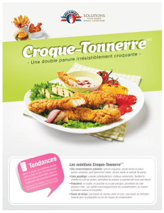 Croque-Tonnerre MC - Olymel Solutions Service Alimentaire
