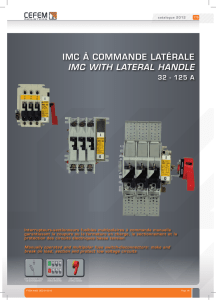 imc à commande latérale iMC with latEral handlE