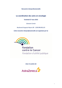 La coordination des soins en oncologie
