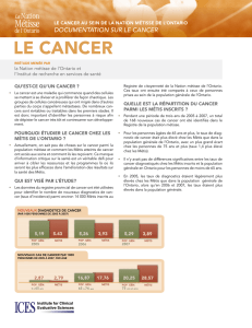 le cancer - Metis Nation of Ontario