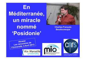 Conference Marseille Alcazar Posidonie miracle 2013 pdf