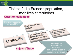 Thème 2- La France : population, mobilités et territoires