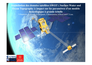 Assimilation des données satellites SWOT ( Surface Water and