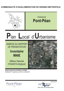 Plan Local d`Urbanisme - Pont-Péan