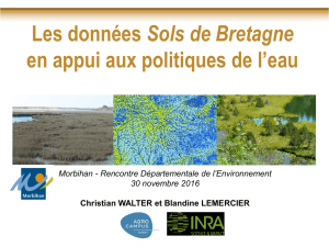 Les données Sols de Bretagne en appui aux politiques de l`eau