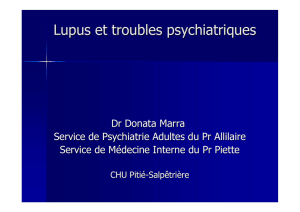 Lupus et troubles psychiatriques