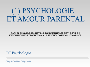 (1) PSYCHOLOGIE ET AMOUR PARENTAL
