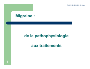 Les différentes phases cliniques de la migraine