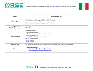 Italie - Reporting RSE