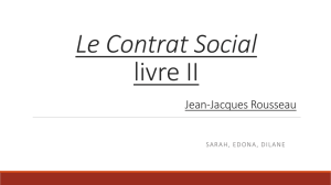 Le Contrat Social livre II Jean