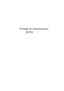 Stratégie de communication DOVE