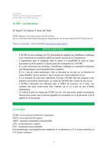 L`ECMO : ses indications - Société Française des Infirmier(e)s