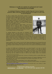 Résistance et sacrifice du capitaine de gendarmerie du Creusot