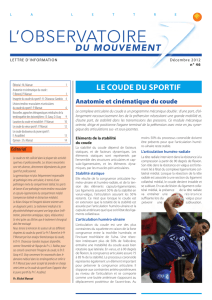 Le coude du sportif - Faculté de Médecine de Montpellier