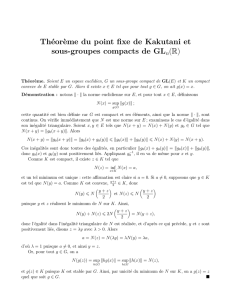 Théorème du point fixe de Kakutani et sous