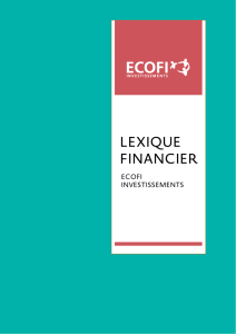 Lexique - Ecofi Investissements