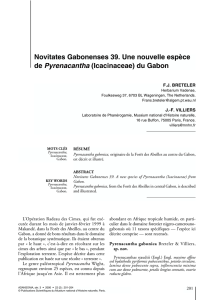 Novitates Gabonenses 39. Une nouvelle espèce de Pyrenacantha