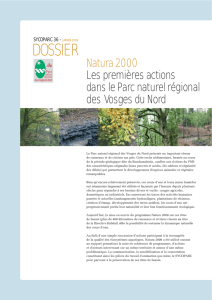 Natura 2000 - Parc naturel régional des Vosges du Nord