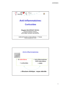 Anti-inflammatoires - Formation en Soins Infirmiers
