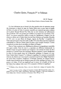 Charles Quint, Fran^ois 1^" et Solimán