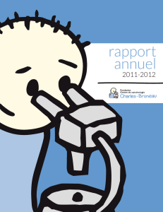 rapport annuel - Fondation Charles