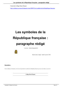 Les symboles de la République française : paragraphe