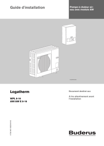 Guide d`installation Logatherm