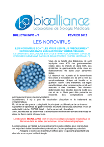 les norovirus - Provence Biologie