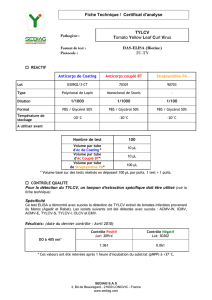 Fiche Technique / Certificat d`analyse DAS-ELISA (Biotine)