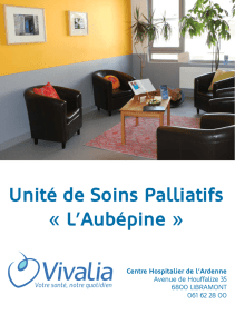 Unité de Soins Palliatifs « L`Aubépine