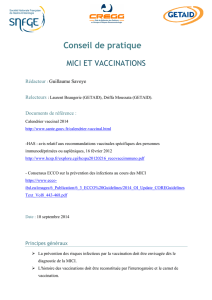 MICI et vaccinations