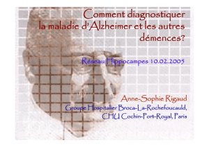 Comment diagnostiquer la maladie d`Alzheimer et les autres