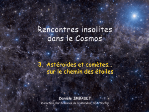 Astéroïdes et comètes, sur le chemin des étoiles - UTL