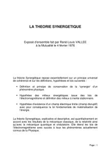la theorie synergetique