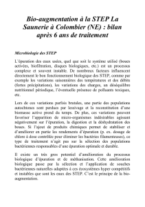 Bioaugmentation Step La Saunerie article de presse