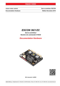 ESCON 36/3 EC Documentation Hardware
