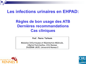 Les infections urinaires en EHPAD: