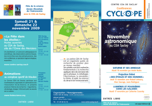 programme de la conférence Cyclope Par André Brahic