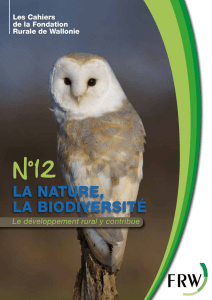 La nature, La biodiversité - Fondation Rurale de Wallonie