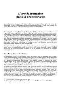 L`armée française dans la Françafrique