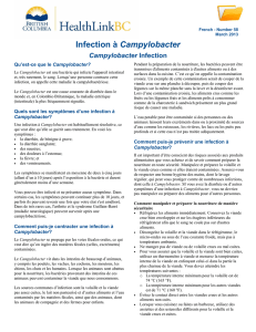Campylobacter Infection - HealthLinkBC File #58
