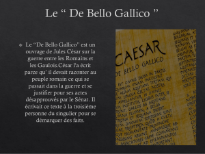 De Bello Gallico - Progetto Lingue